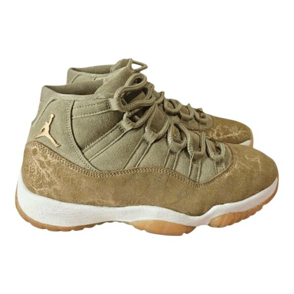 NIKE Air Jordan 11 Retro \'Olive Lux\' Sneakers Size 10.5W/M9